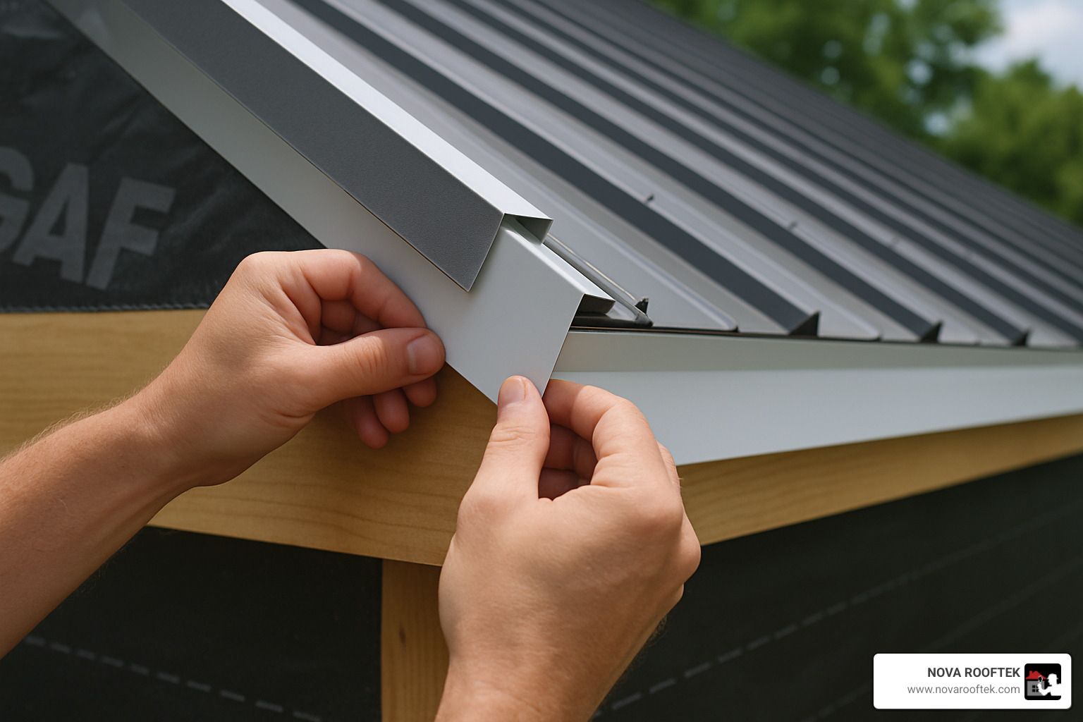 metal roof eave trim installation - how to install eave trim on metal roof