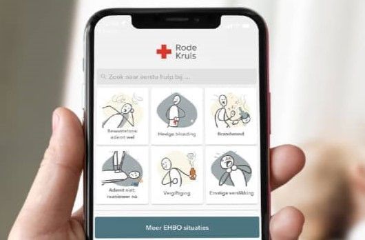 Download de gratis Rode Kruis EHBO app