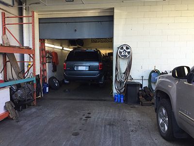 Van undergoing professional repair services in Victoria