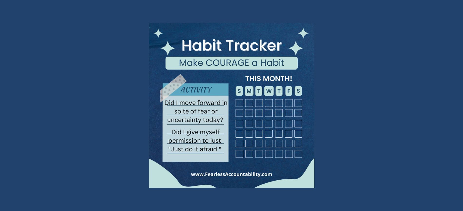 A picture of a habit tracker 