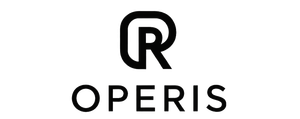 Het logo van Operis, met een gestileerde