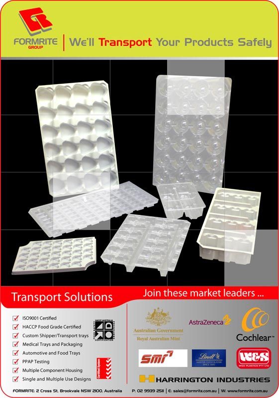 Plastic Transport Trays