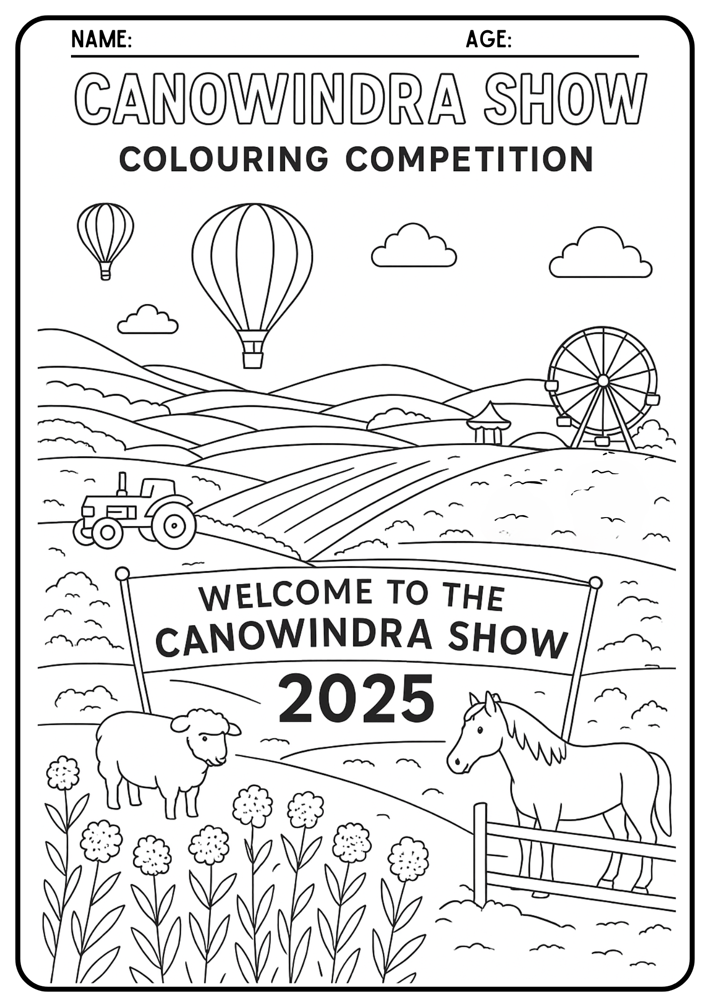 Canowindra Show | Colouring Competition