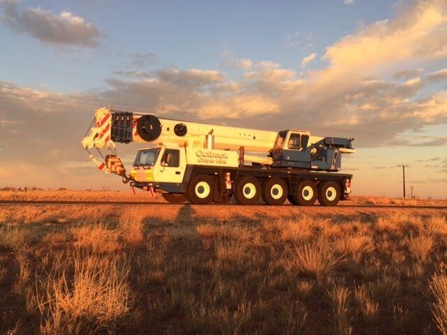 Truck with Crane — Crane Hire in Alice Spring, NT