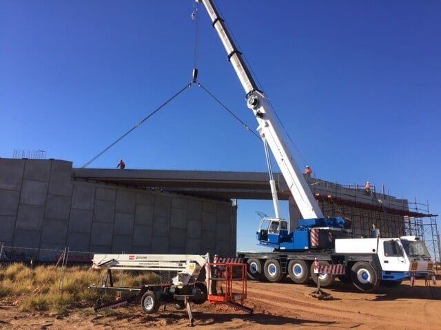 Truck with White Crane — Crane Hire in Alice Spring, NT
