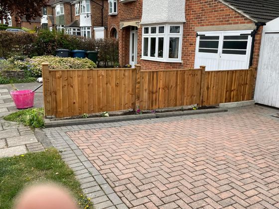 Fencing York new front garden fence in Acomb York