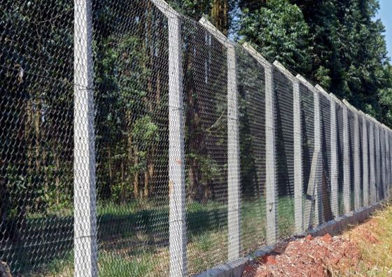 high mesh fence for security around a York business