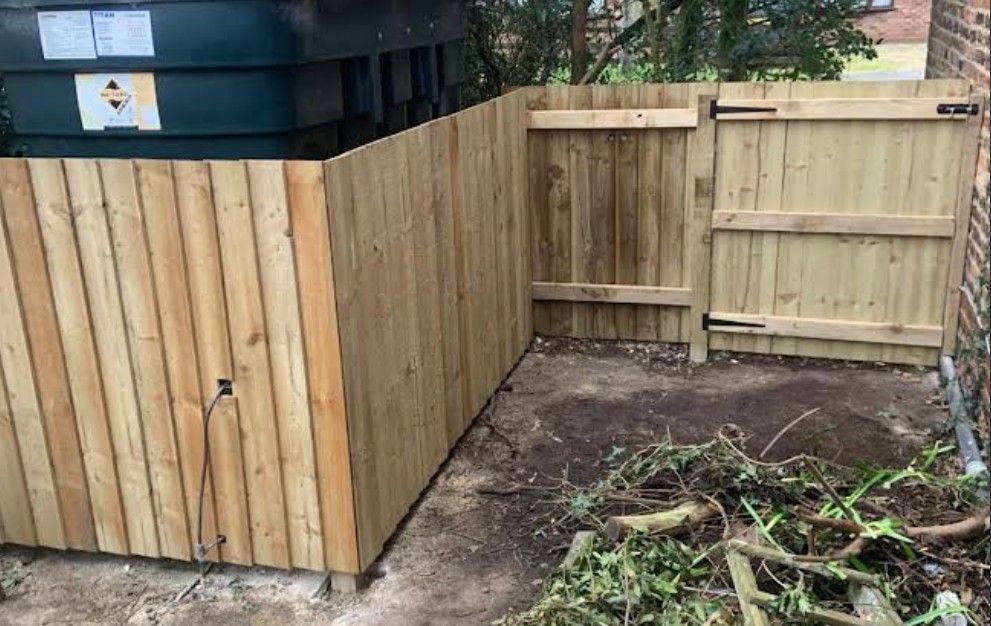 Wooden fencing installed in Huntington