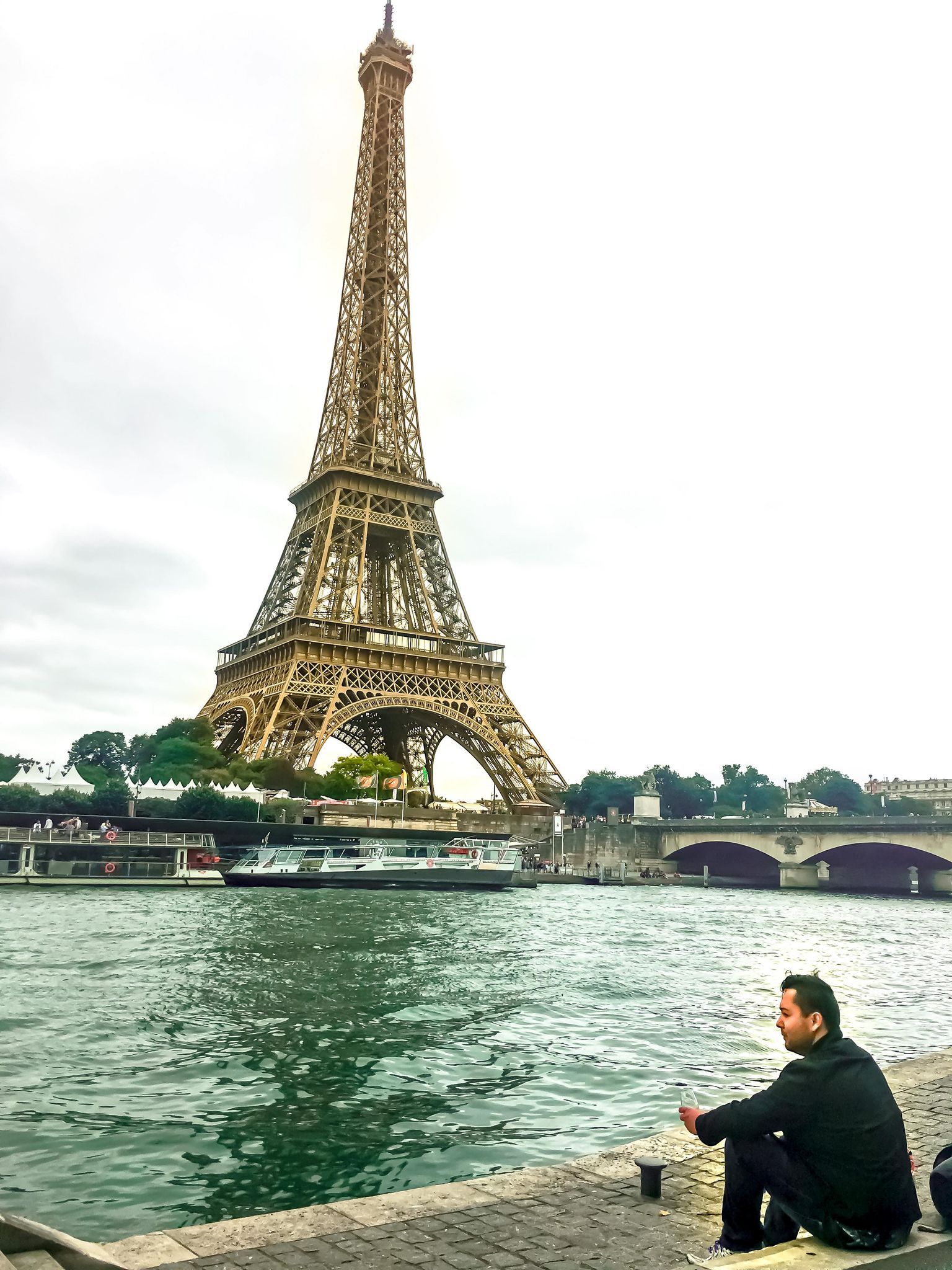 Paris Eiffel Tower, canal views