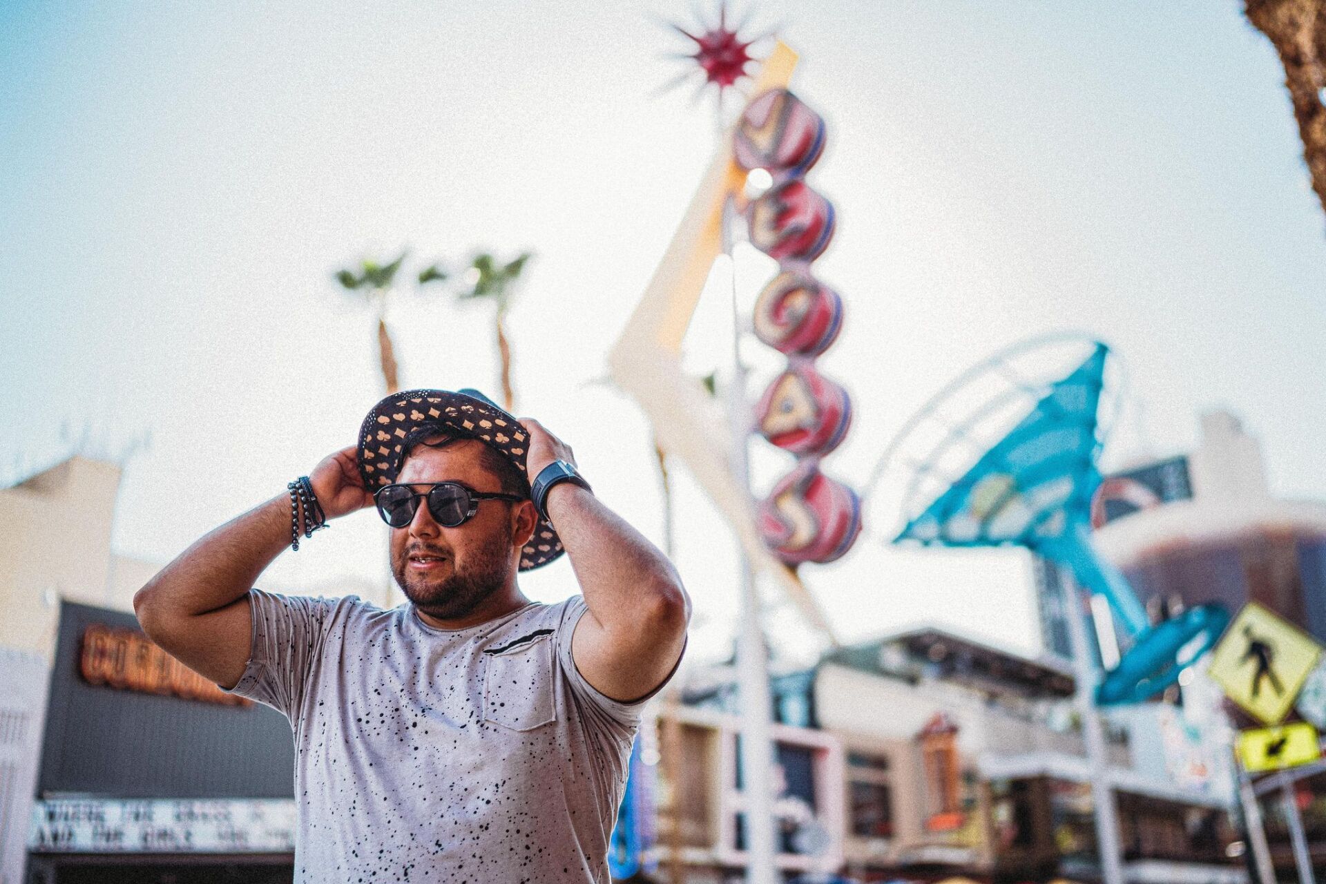 vegas downtown caralexa mens fashion sign