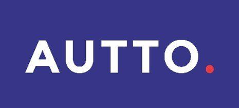 The word auto is on a blue background.