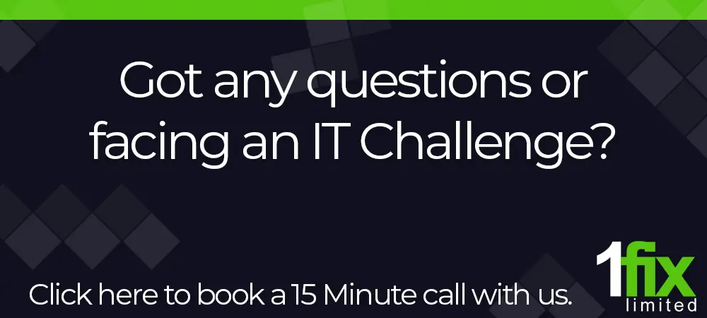 A sign that says got any questions or facing an it challenge