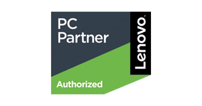 A lenovo pc partner logo is shown on a white background.