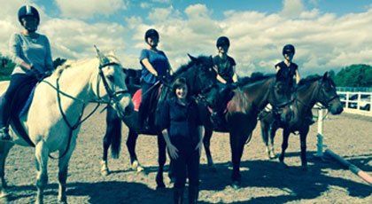 Horse riding training