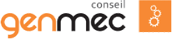 Un logo pour une entreprise appelée gen mec