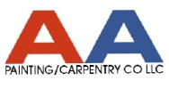 Company logo: A red letter "A" and a blue letter "A" above the black text "PAINTING/CARPENTRY CO LLC."