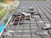Destroyed roof