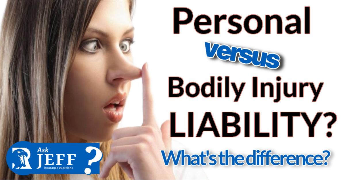 Personal injury is different from bodily injury and is treated as such by homeowners' liability form