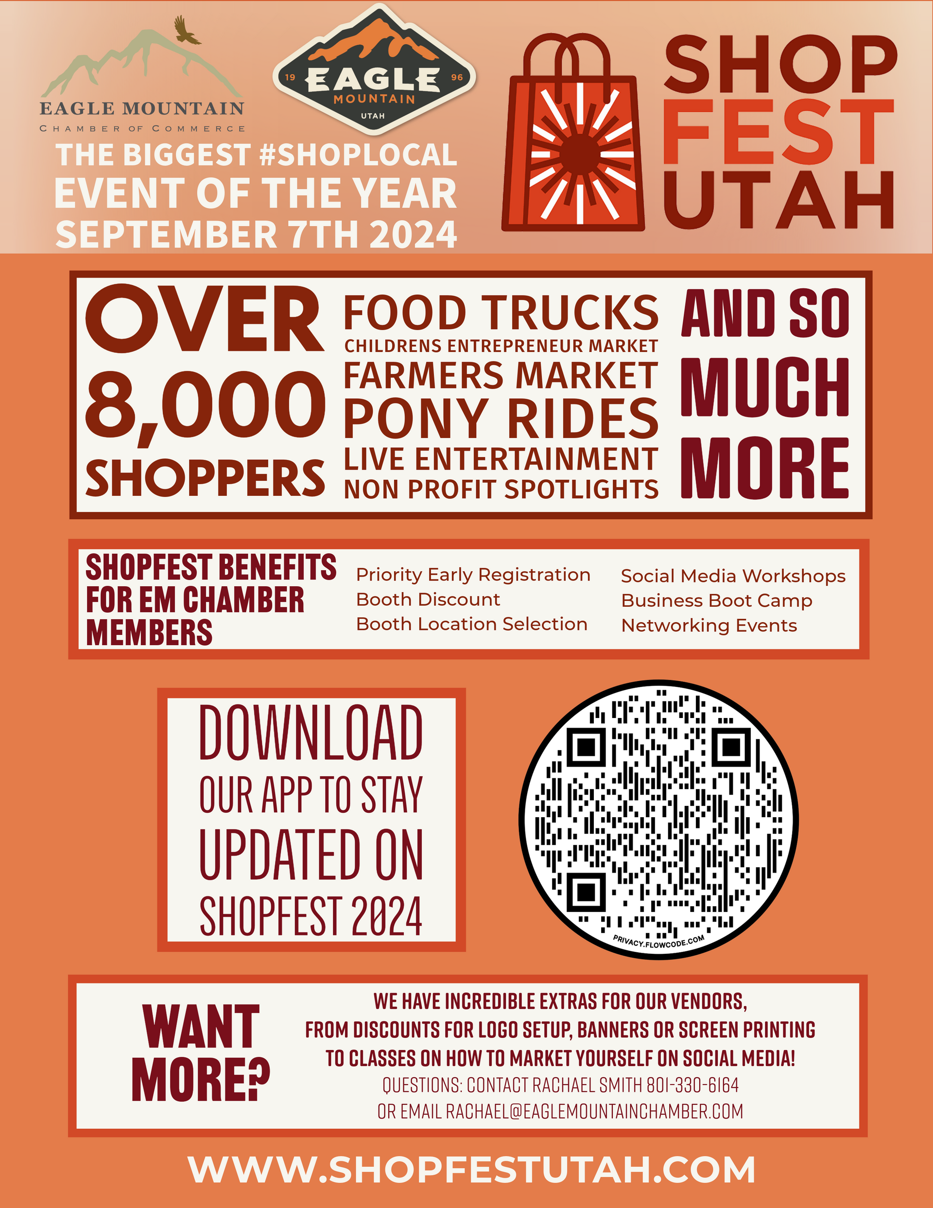 A poster for the biggest shopping event of the year in utah