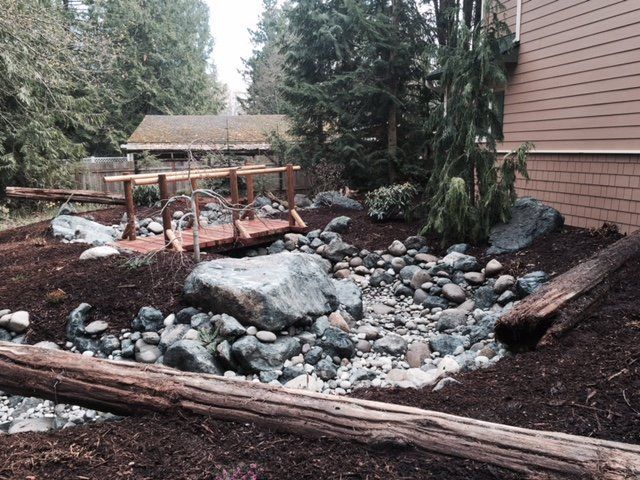 Rock Landscape on Backyard — Sequim WA — Creative Landscape by Dan Blood