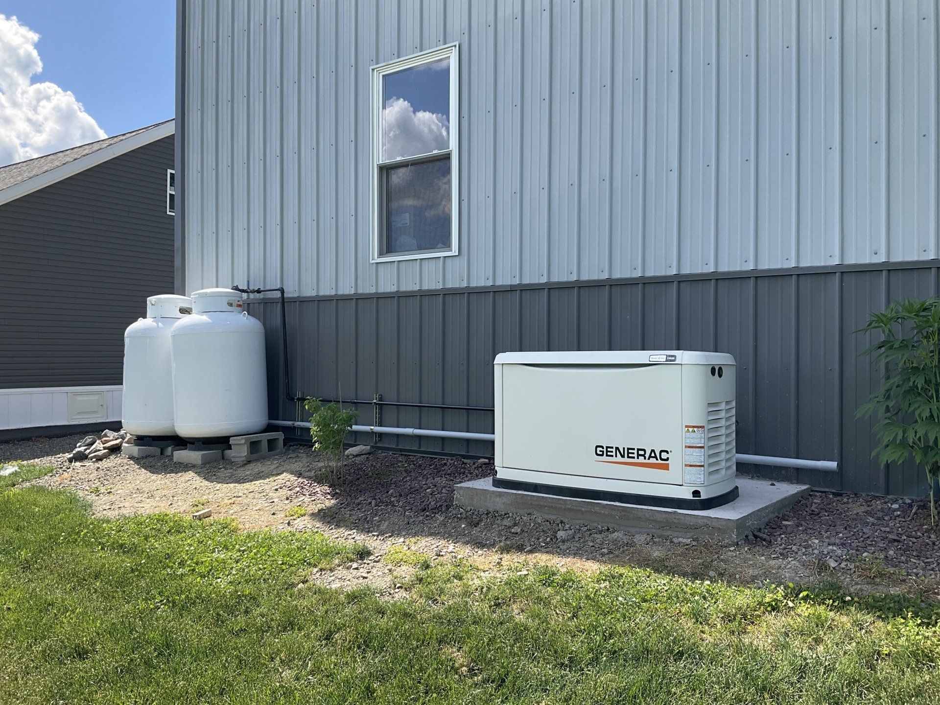 Image here shows a 24kW Home Generator from Generac