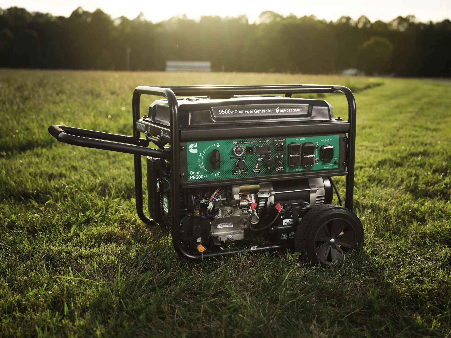 Portable Generator in Field