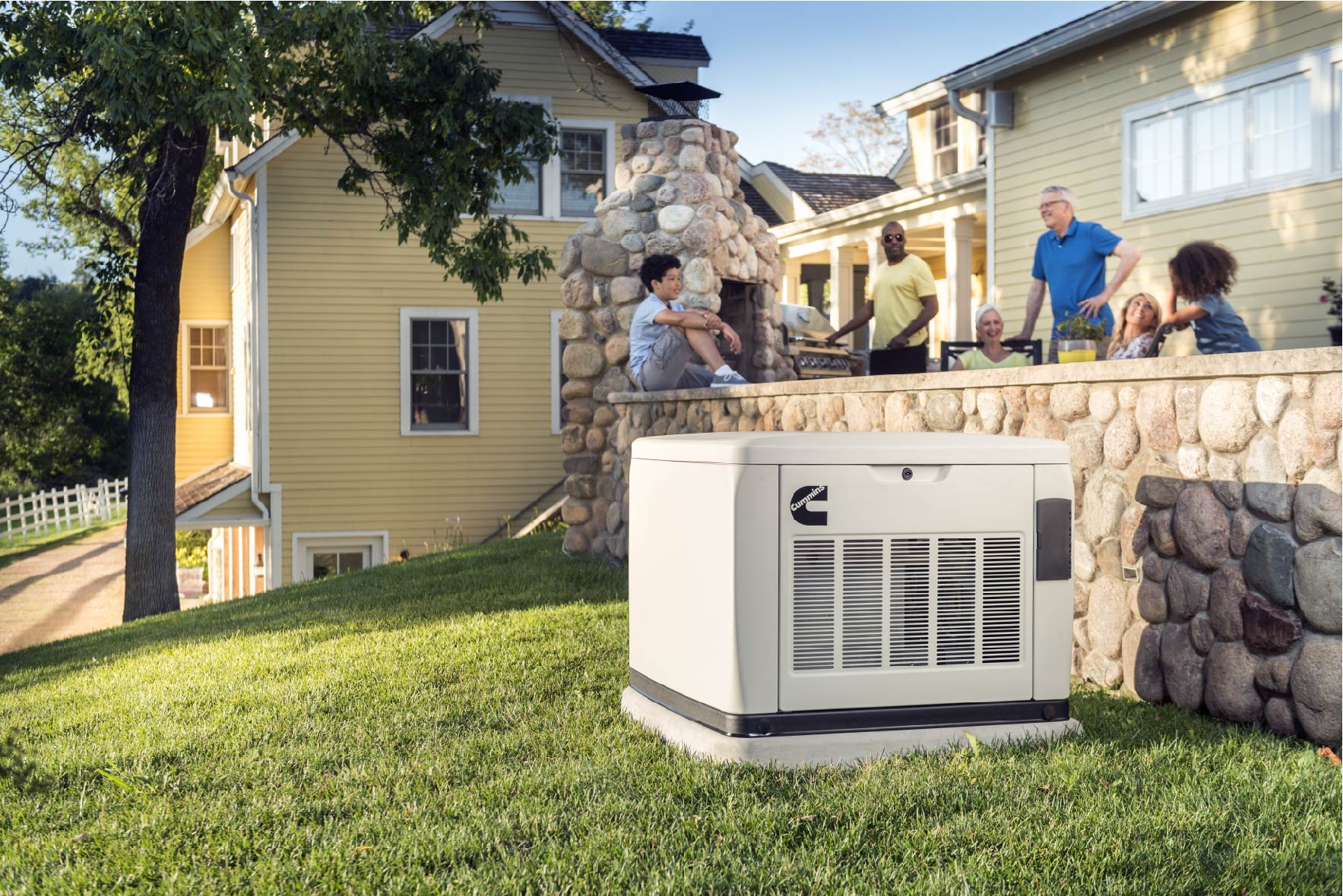 Example Cummins Standby Generator on Residential Home