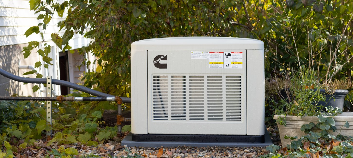 A Cummins Standby Generator installed in a residential home.