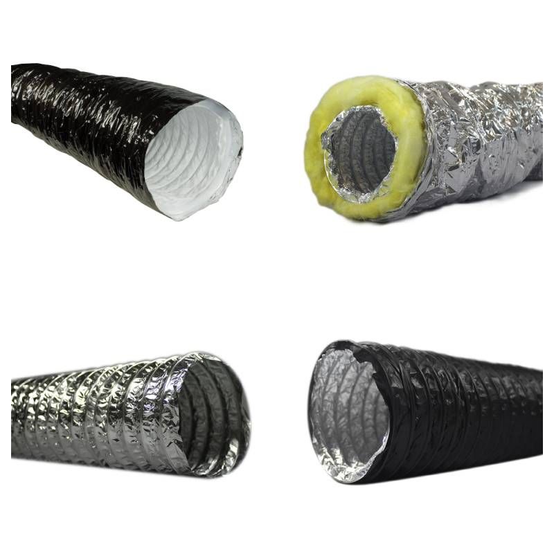 Ducting for air movement in hydroponic grow rooms