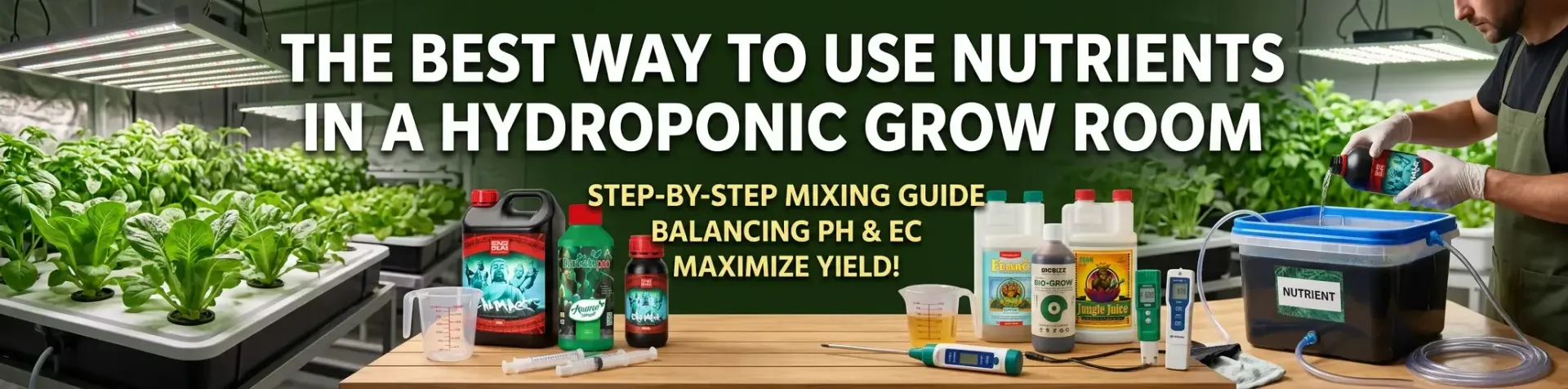 The best way to use nutrients in a Hydroponic grow room