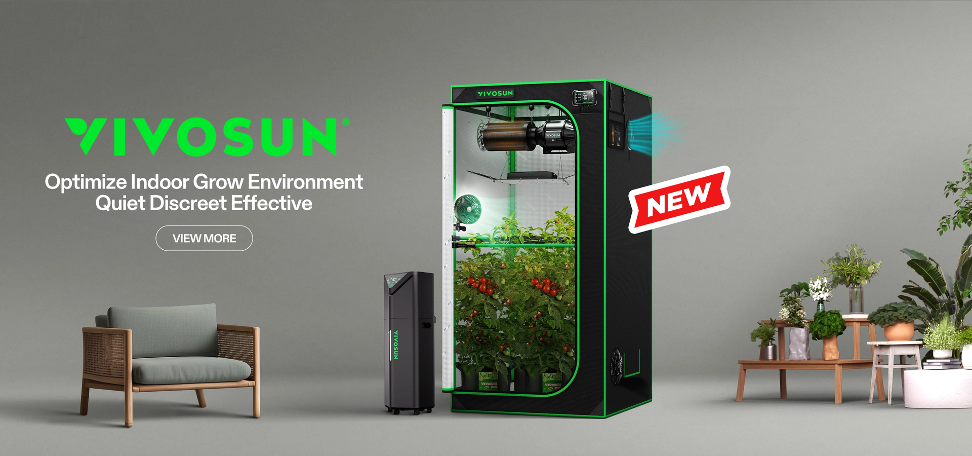 A plendid grow tent to use with intelligent air conditioning that can be controlled from your smartphone