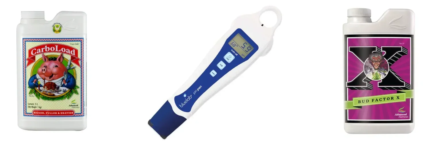 There is a wide range of nutrients to choose from for a hydroponic grow tent setup and a pH meter is also essential to check the acidity or alkalinity of the solution