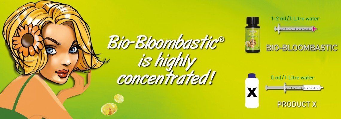 Bloombastic is highly concentrated. 1 to 2 ml per litre of water