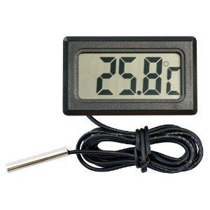 A thermometer helps you to check that the hydroponic plants are enjoying the ideal temperature range