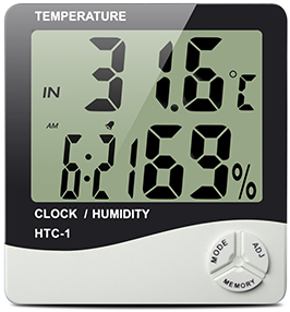 A great digital thermometer to monitor the temperature and humidity of your grow room