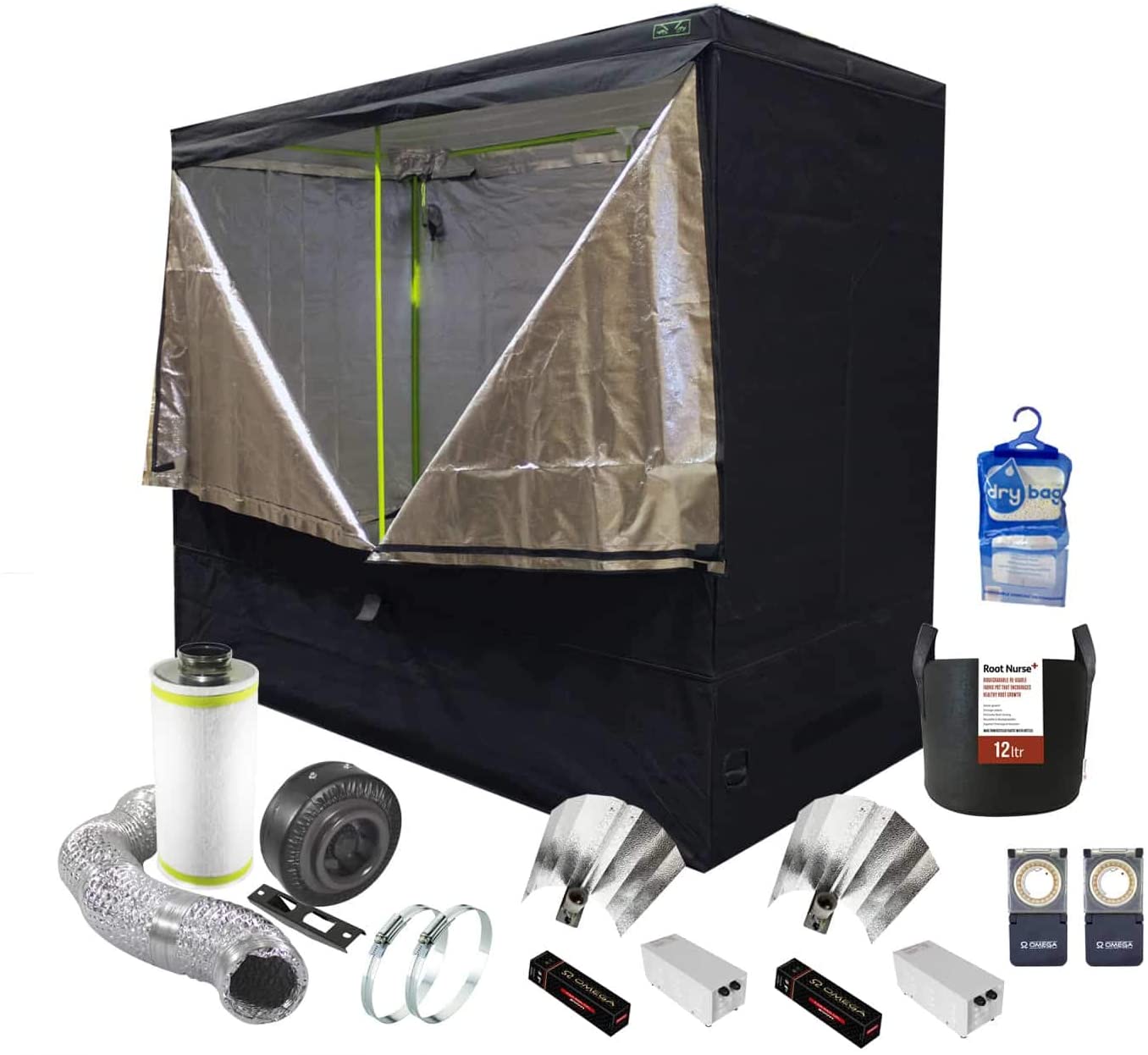 A basic urban tent kit for indoor hydroponic plant growth
