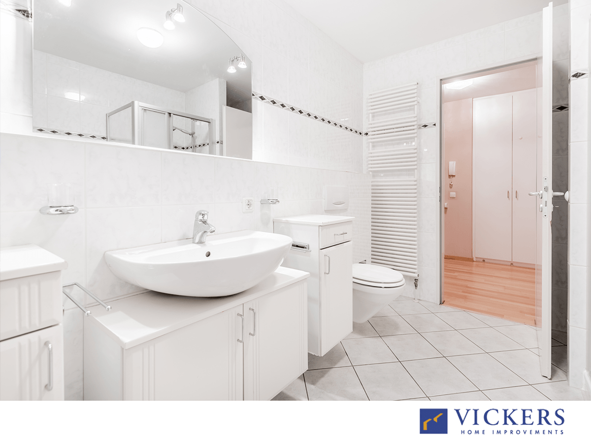 White Bathroom — Newcastle, NSW — Vickers Home Improvements