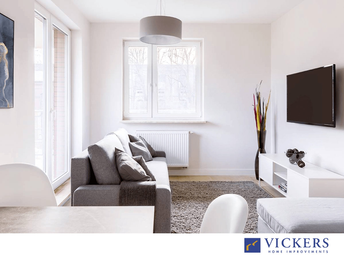 White Living Room — Newcastle, NSW — Vickers Home Improvements