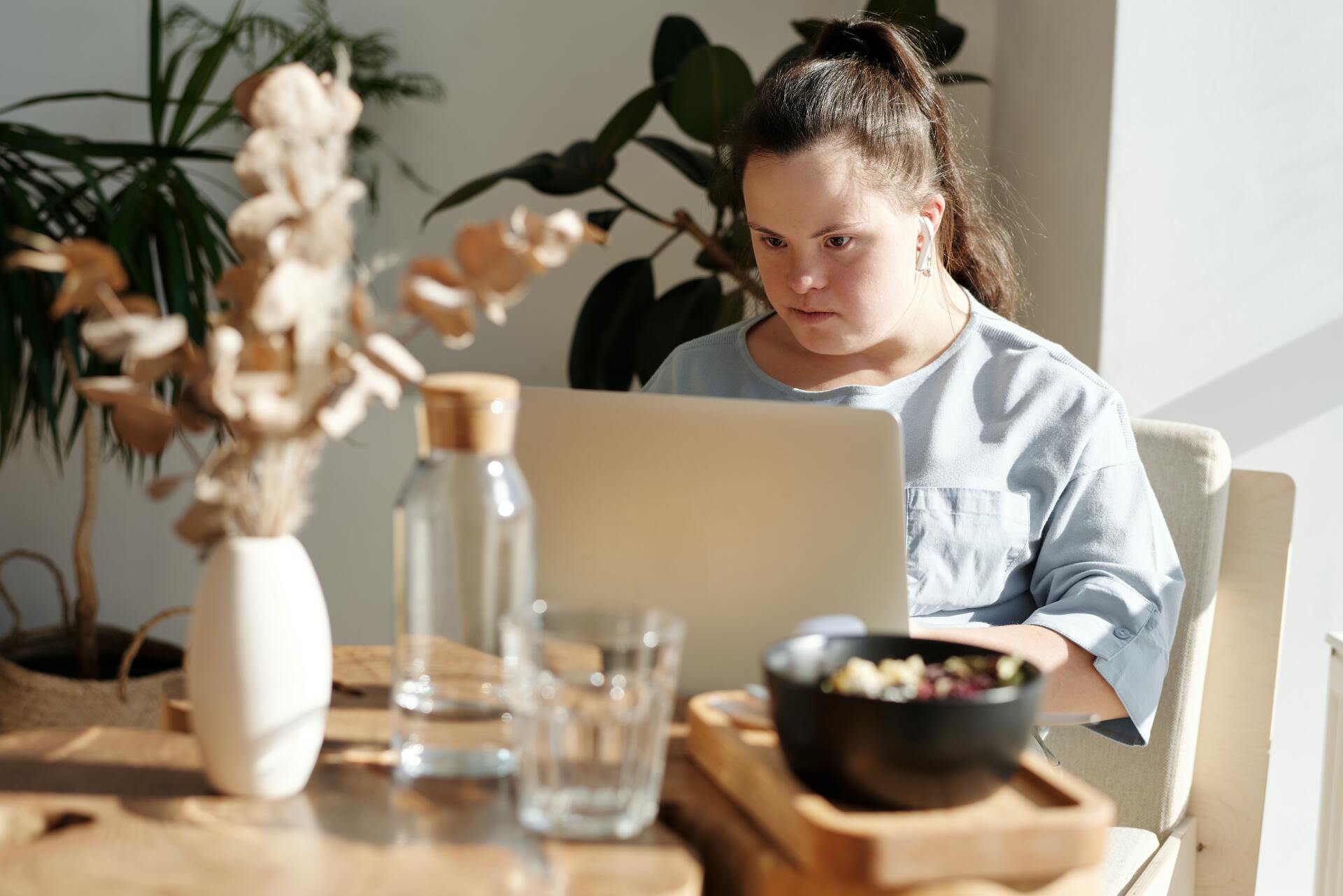 person at computer