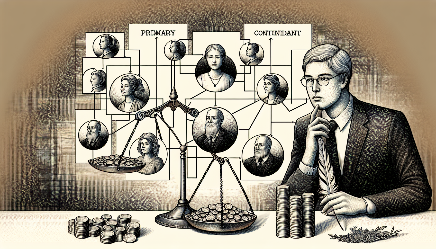 Illustration of selecting beneficiaries for life insurance