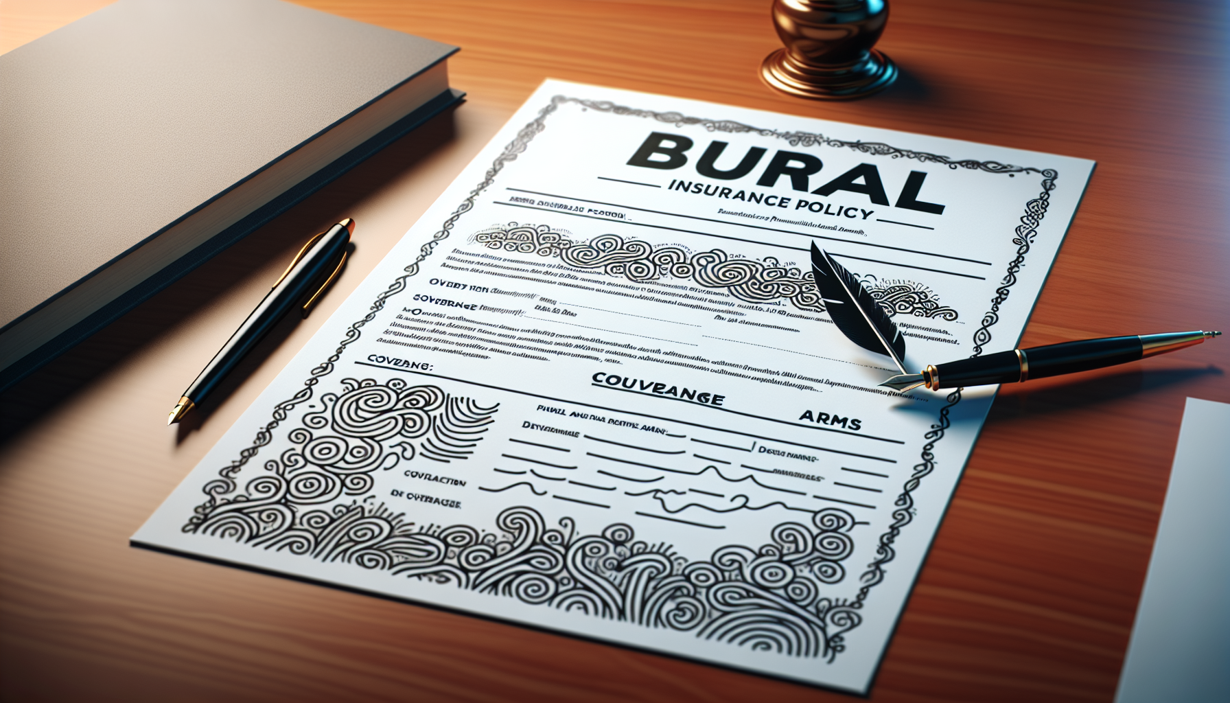 Illustration of a burial insurance policy