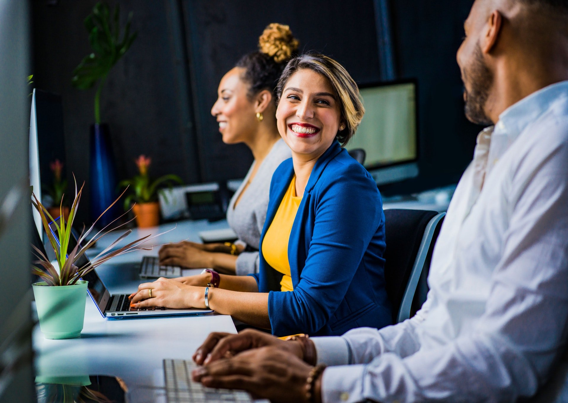 Office picture of girl