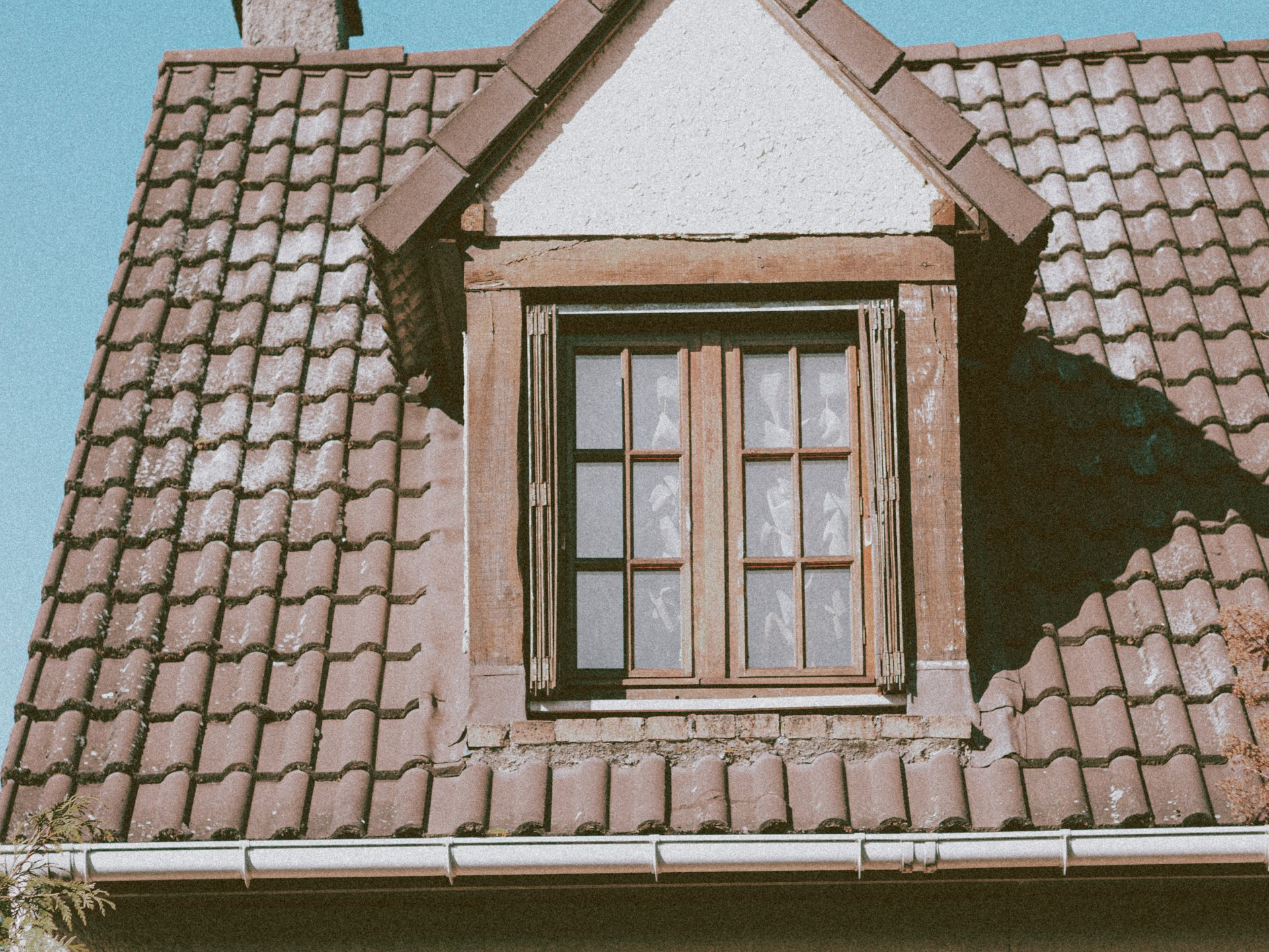 Roof tiles and window