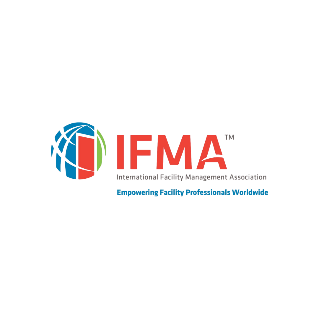 IFMA logo with blue globe icon and red-green letters, plus tagline “Empowering Facility Professionals Worldwide”