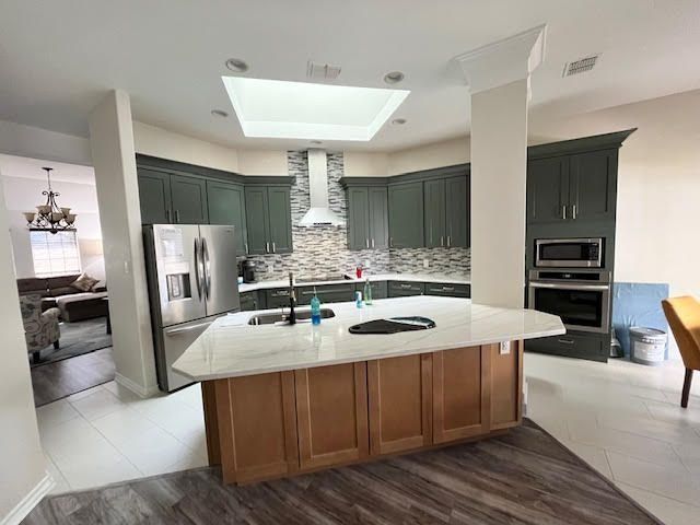 Kitchen undergoing renovation