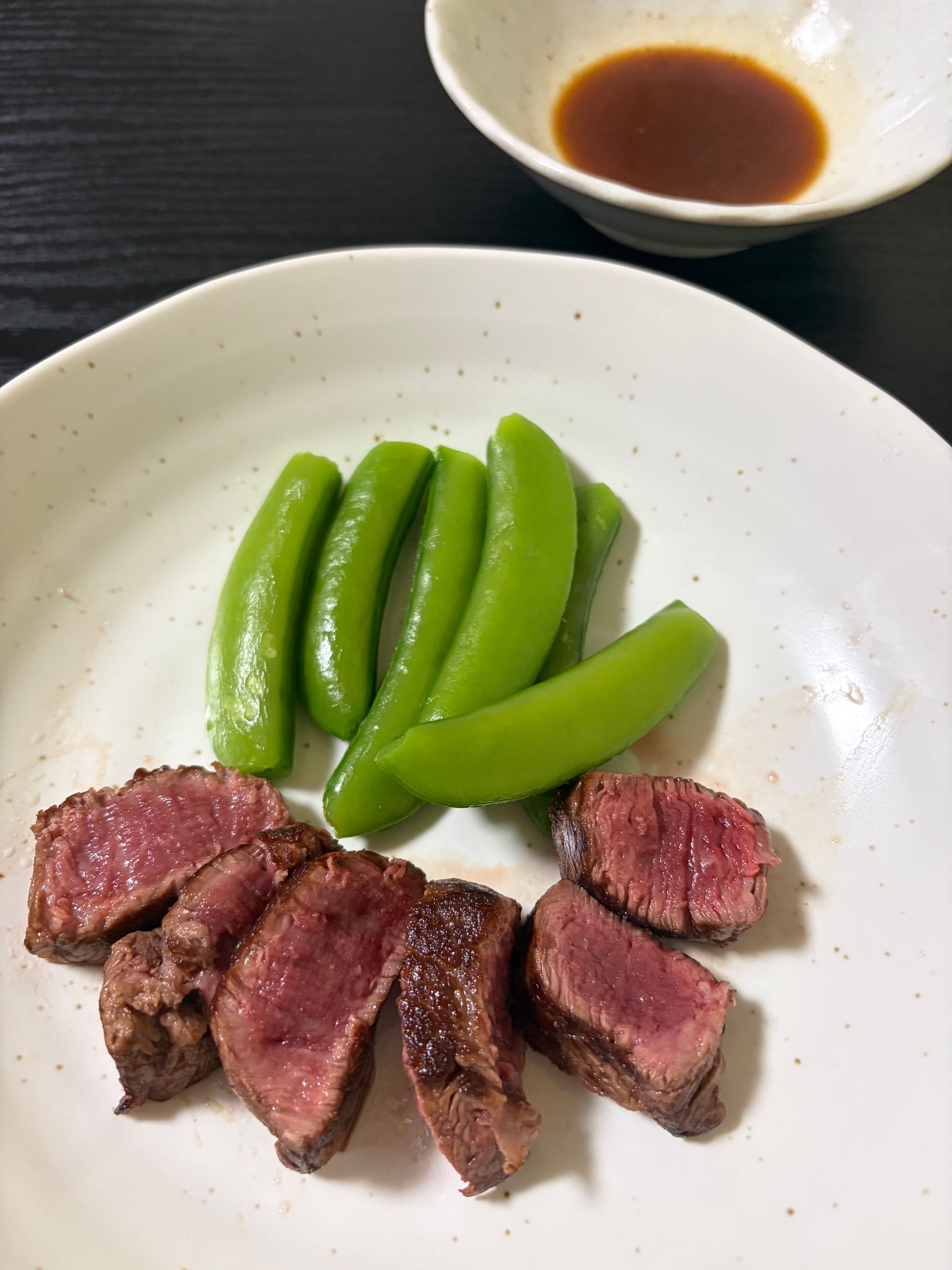 bereid stukje wagyu met groenten