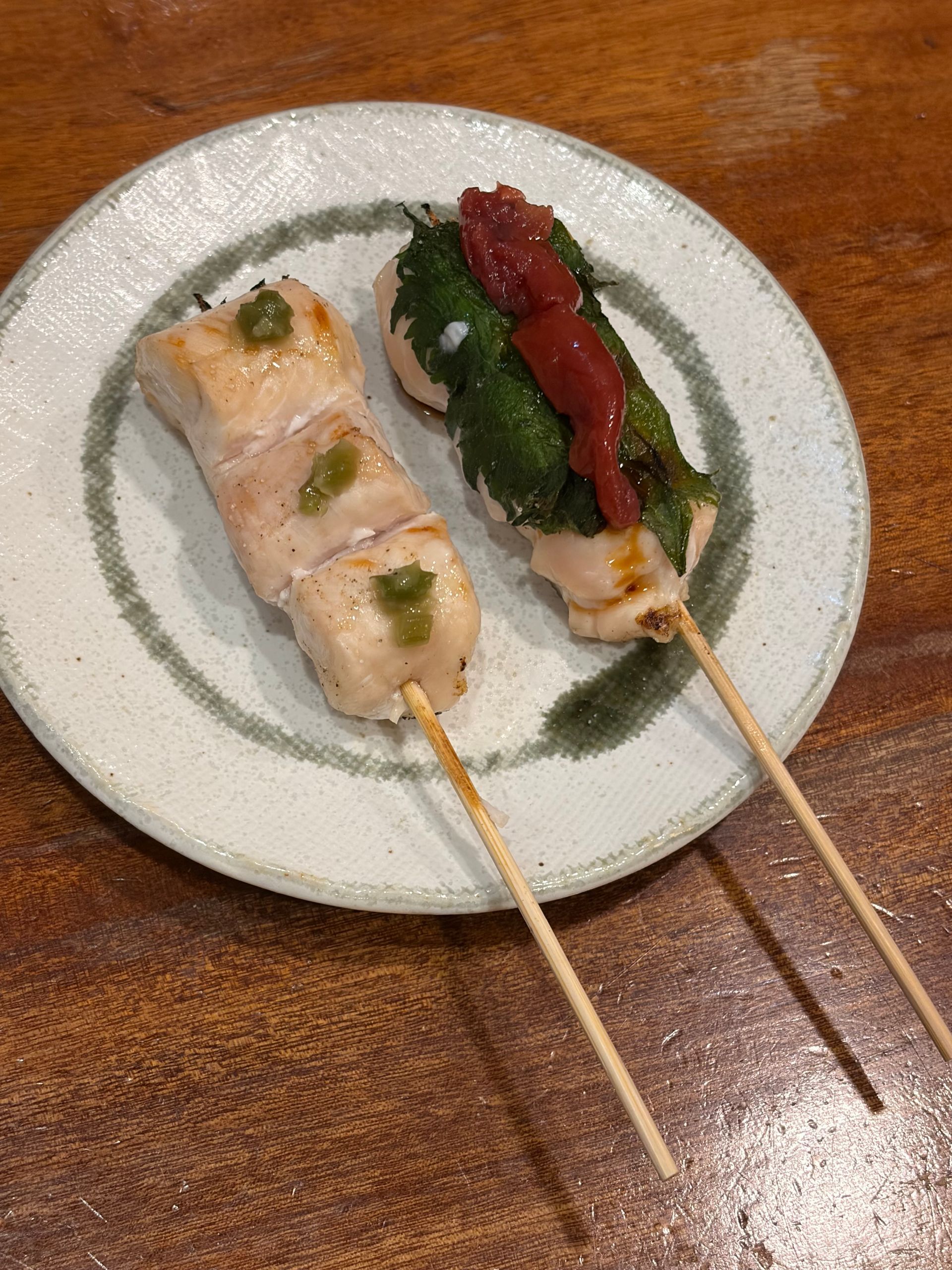 yakitori ume and wasabi 