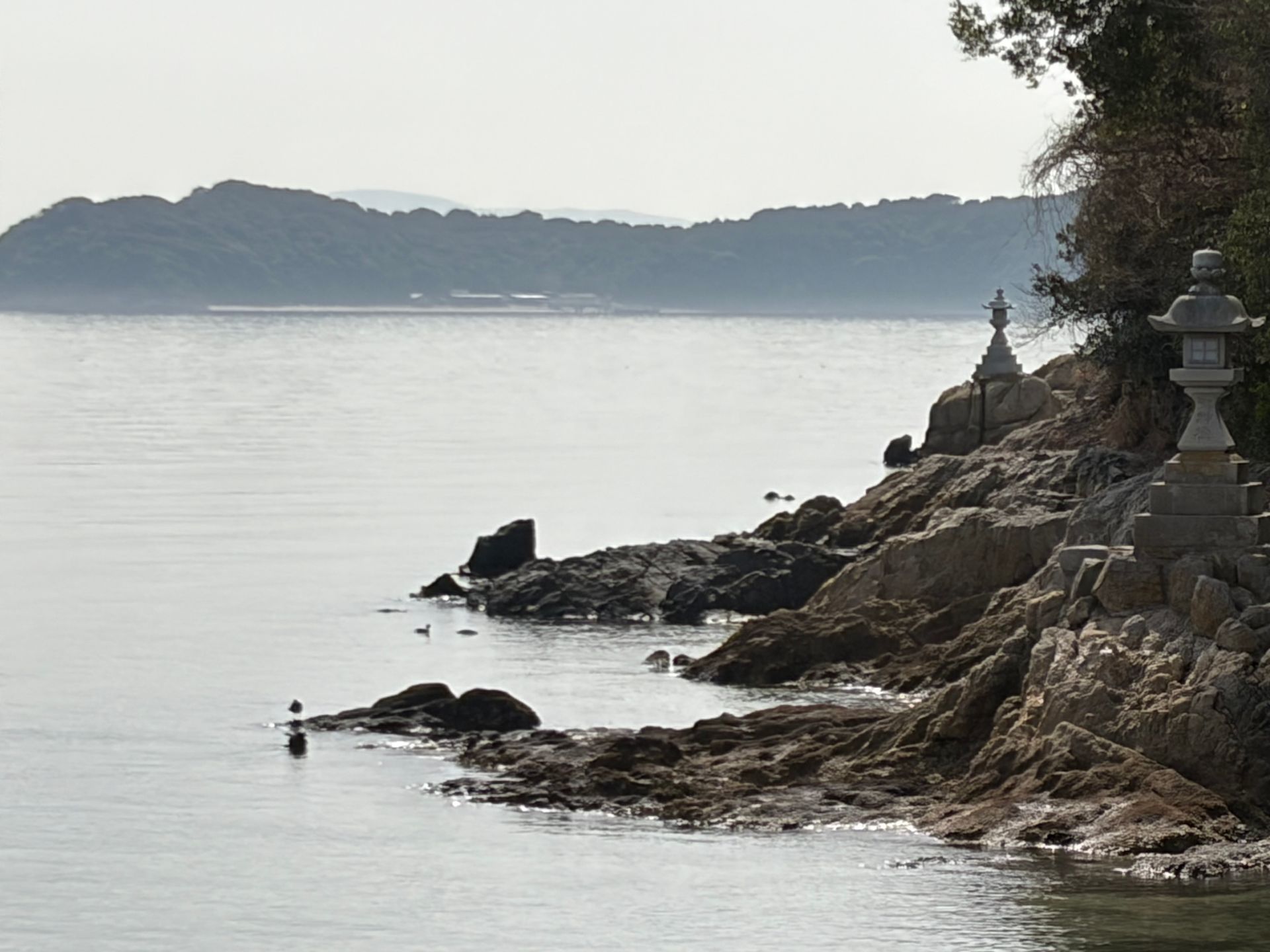 lantern in sea Takeshima Gamagori