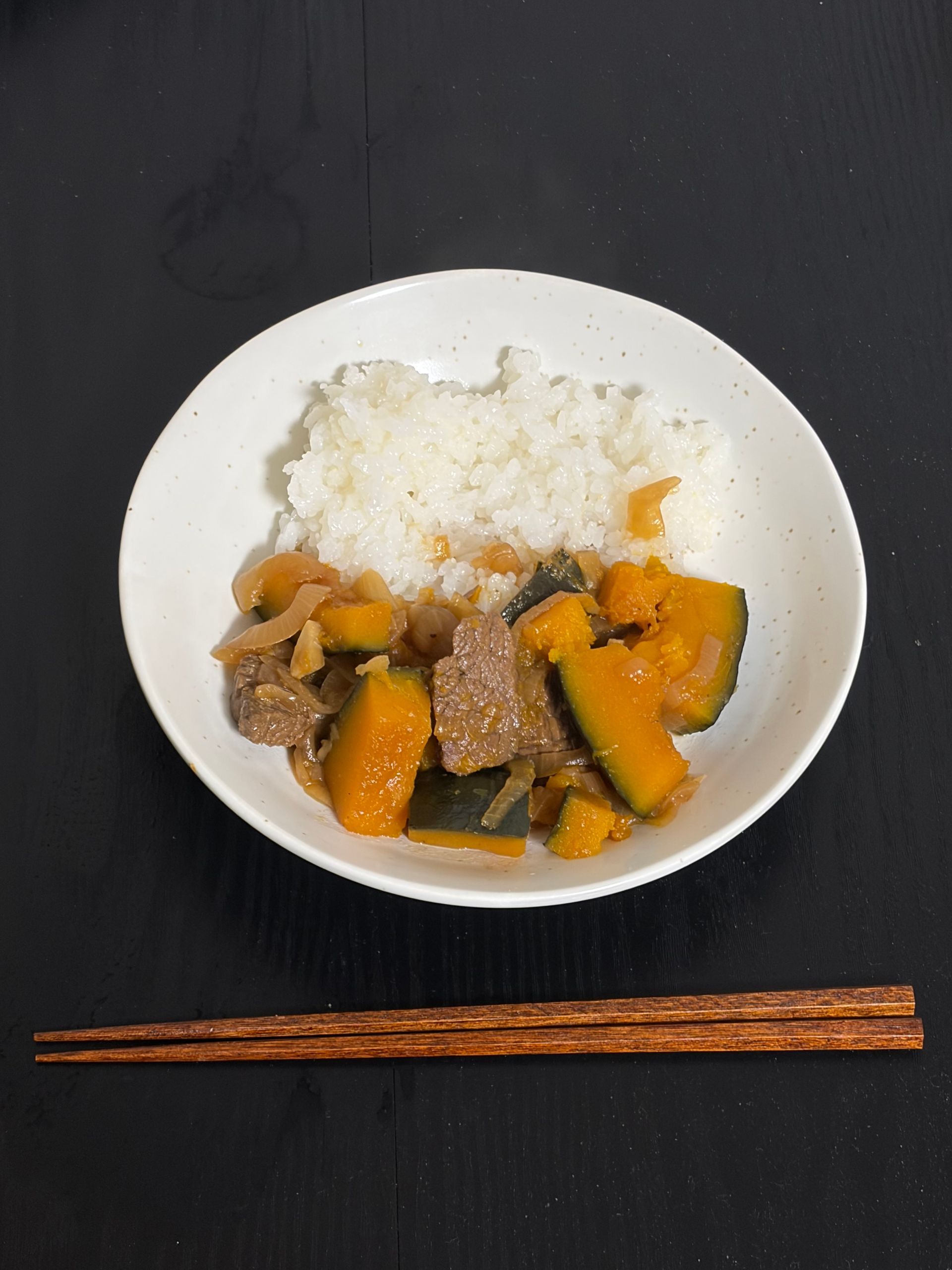stewed wagyu with pumpkin
