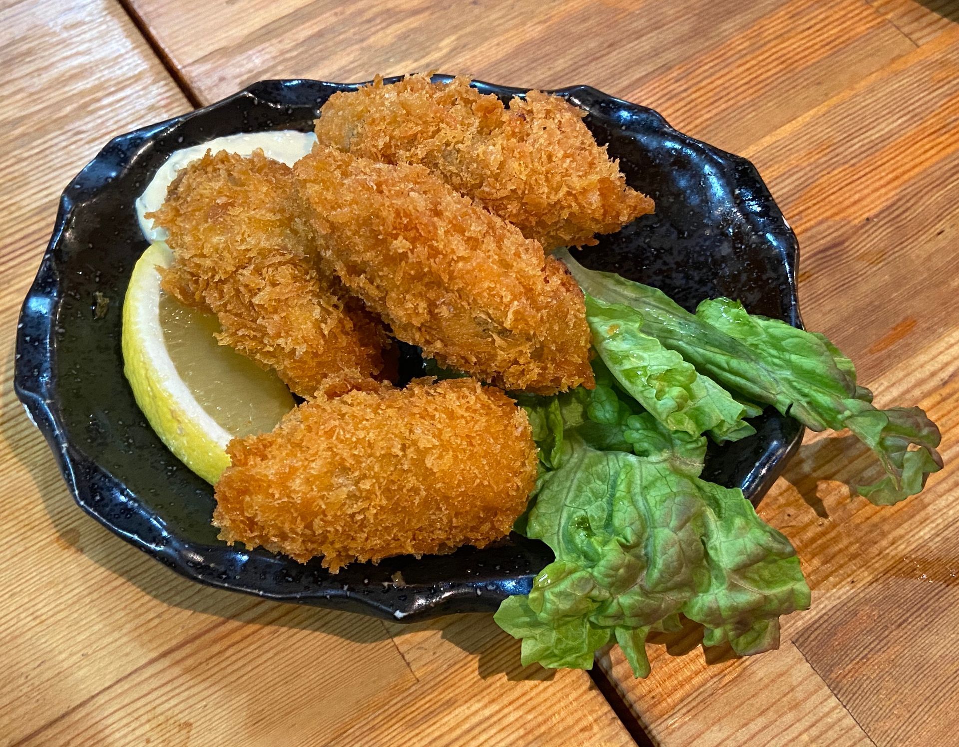 kaki furai, gefrituurde oesters